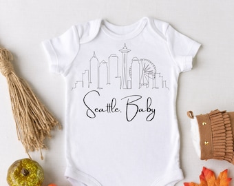 Seattle Baby Onesie | Unisex Baby Clothes | Big City