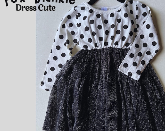 Featured listing image: Polka Dot Ruffled Pink White Black Dress | Toddler Girl Clothes | 18 Month - 5Y | Designer Clothes | Foxandblankie