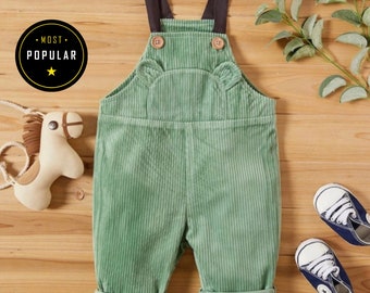 Baby Boy Overalls with front pocket | Corduroy Baby Boy Clothes | Best Baby Boy Clothing | Baby Boy Gift | 3-24 Month