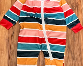 Baby Boy Clothes Super Color Romper with Buttons Down The Legs | 0 - 18 Month | Colorful | Trendy Newborn Clothing | Fox+Blankie