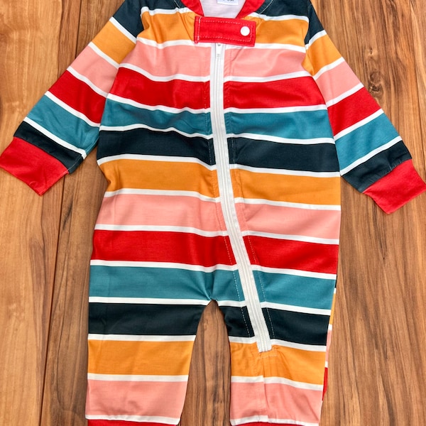 Baby Boy Clothes Super Color Romper with Buttons Down The Legs | 0 - 18 Month | Colorful | Trendy Newborn Clothing | Fox+Blankie