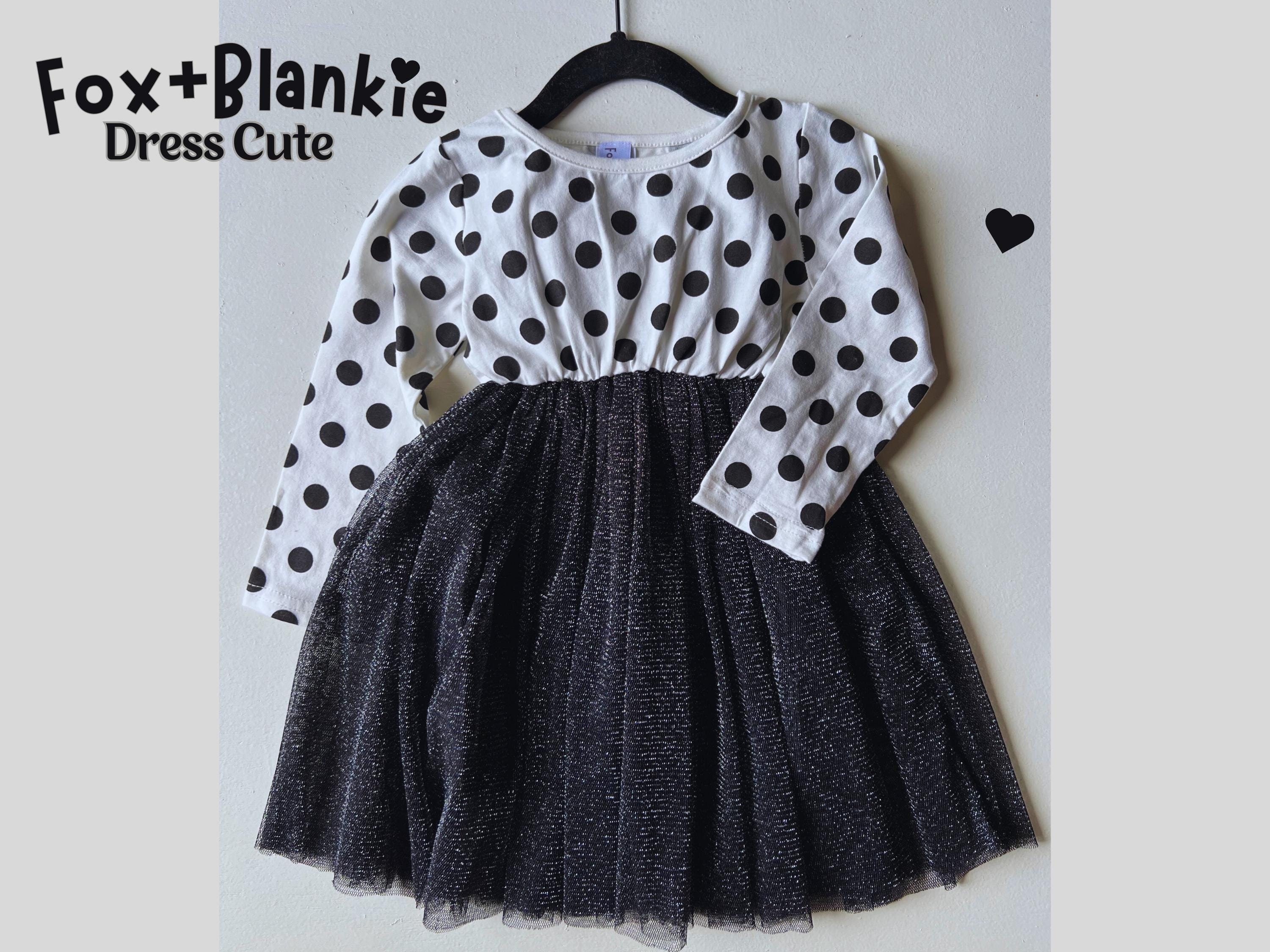 Polka Dot Ruffled Pink White Black Dress | Toddler Girl Polka Dot Ruffled Pink White Black Dress | Toddler Girl