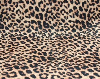 Leopard Fabric, Neoprene Fabric, Leopard Print Fabric, Neoprene Fabric by the Yard, Scuba Techno Fabric, Fabric by meter, Fabric for Coat