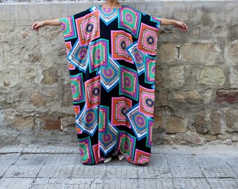 Modest Dress, Kaftan and Maxi Dress in Satin M/L size