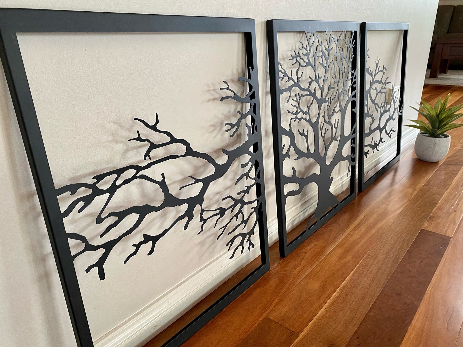 Tree of Life Metal Wall Art, Metal Wall Decor, Tree of Life 3 Panels