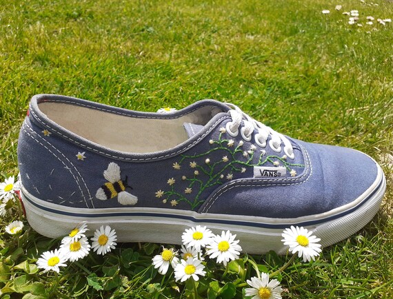 custom embroidered vans shoes