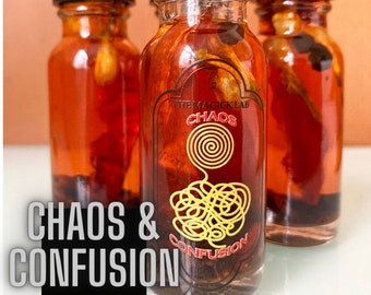 Chaos & Confusion Oil | with Rusty Nails - Hex, Curse, Jinx