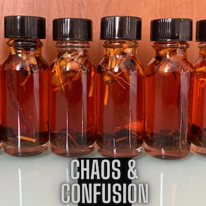 Chaos & Confusion Oil | with Rusty Nails - Hex, Curse, Jinx