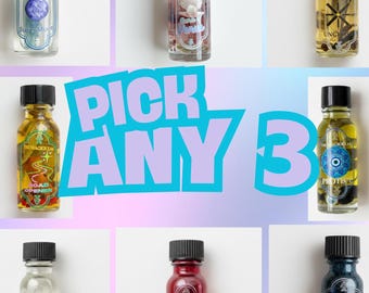 Pick Any 3 | Ritual, Spell, Intention, and Zodiac Oils (hoodoo, wicca, pagan oils)