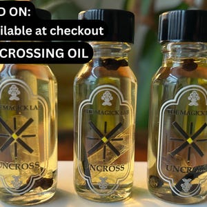 Uncrossing Tourmaline ritual oil with antique iron nails add-on