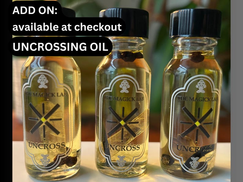 Uncrossing Tourmaline ritual oil with antique iron nails add-on