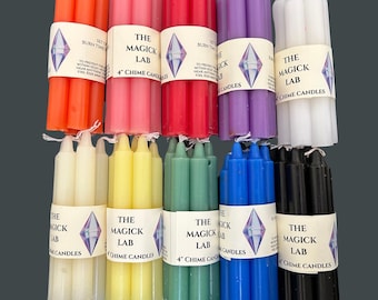 Paquete de 5 velas de 4 pulgadas para hechizos, brujería, hoodoo, wicca y rituales paganos.