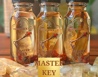 Aceite de hechizo Master Key con citrino: enfoque, sabiduría e intelecto