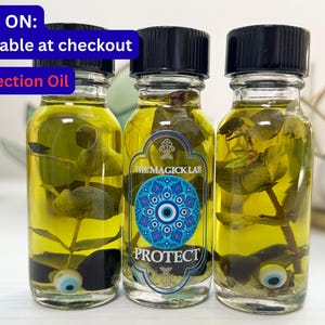Old iron nails with Protection ritual oil bundle