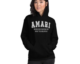 Ana Amari Never Stop Fighting For What You Believe In Overwatch Inspired Unisex Hoodie I Great for Gamers