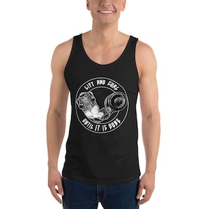 Lift and Curl Until It Is Done Doom Eternal Inspired Tank Top I Great for Workouts