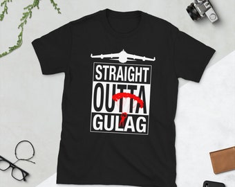 Straight Outta Gulag Warzone Gaming Unisex T-Shirt | Funny Gamer Shirt | Gaming Present for Him Her