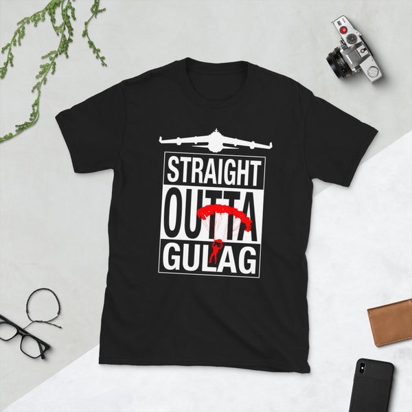 Straight Outta Gulag Warzone Gaming Unisex T-Shirt | Funny Gamer Shirt | Gaming Present for Him Her