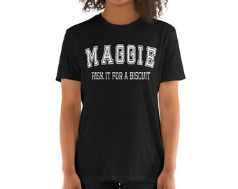 Maggie Risk it for a Biscuit Apex Legends Inspired T-Shirt I Great for Gamers