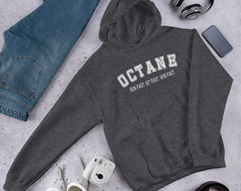 Octane Run Fast Hit Fast Win Fast Apex Legends Inspired Unisex Hoodie