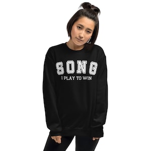 D.va Song I Play To Win Overwatch Inspired Unisex Sweatshirt I Great for Gamers
