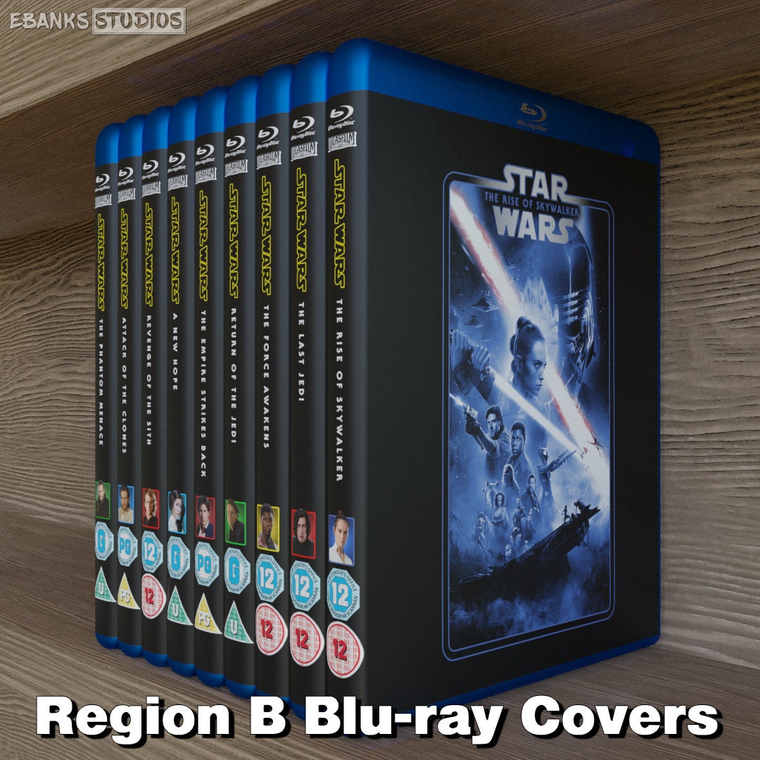 Star Wars the Complete Saga Custom Blu-ray COVERS DOWNLOAD 