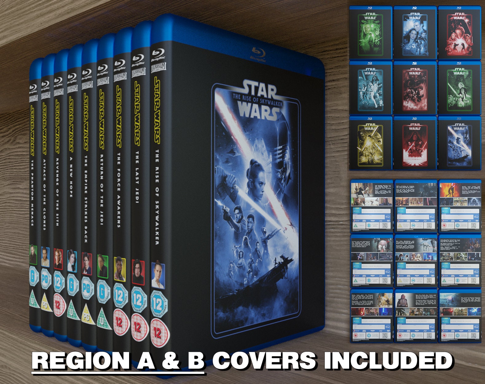 Check out the new covers for the updated Star Wars saga Blu-Ray releases —  Lyles Movie Files