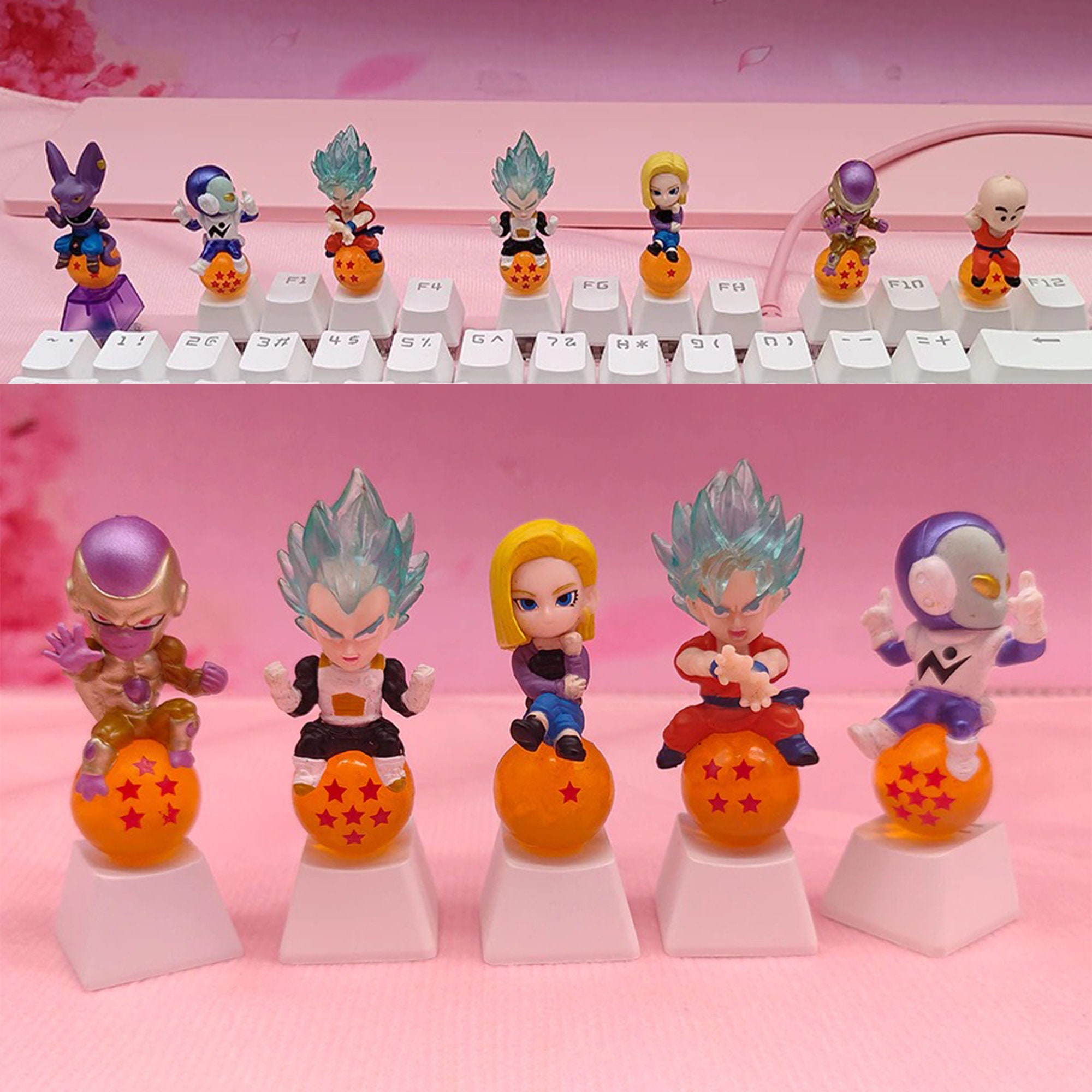 Dragon Ball Keycap Keycaps Anime Goku Keycap PBT Keycaps Etsy