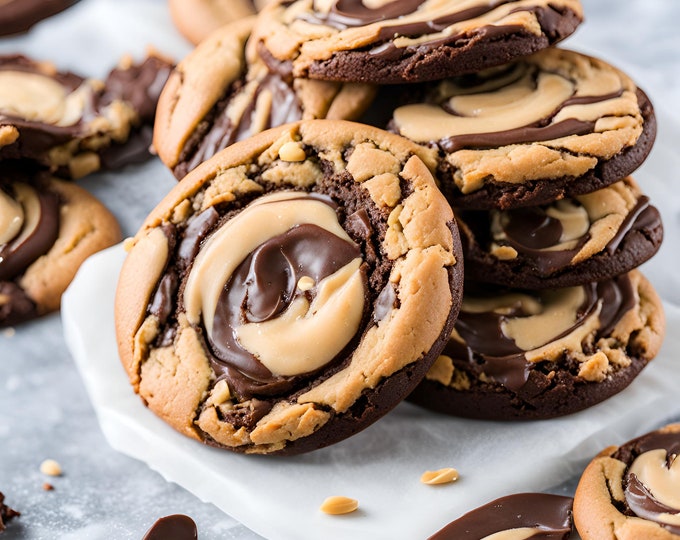 Peanut Butter Brownie Cookies - Recipe Download