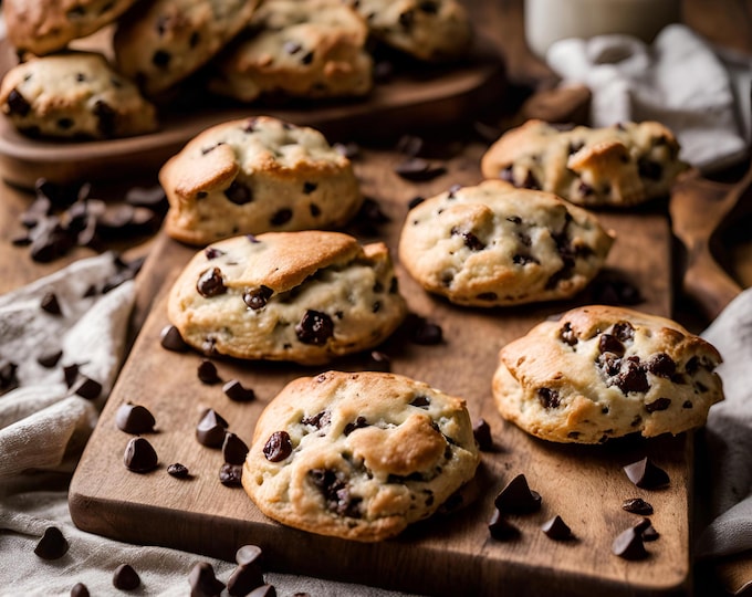 Chocolate Chip Scones Baking Mix: Gift Box with Custom Message