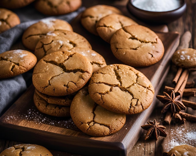 Ginger Cookies Baking Mix: Custom Message Card