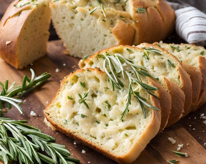 Rosemary Garlic Bread | DIY Baking Mix