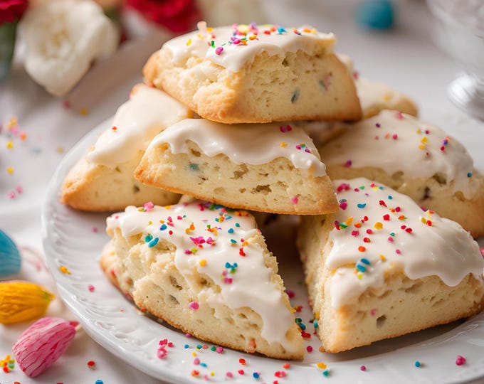 Birthday Scones Baking Mix: Custom Message Card