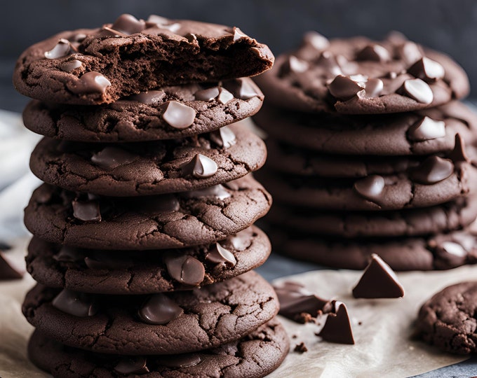 Dark Chocolate Cookie Baking Mix: Gift Box