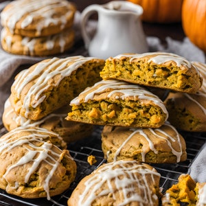 Pumpkin Spice Scones Baking Mix: Custom Message Card