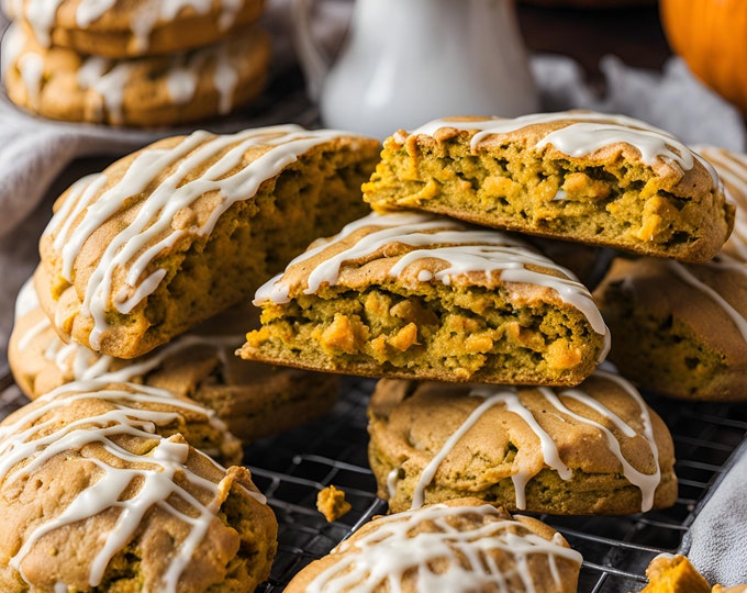 Pumpkin Spice Scones Baking Mix: Custom Message Card