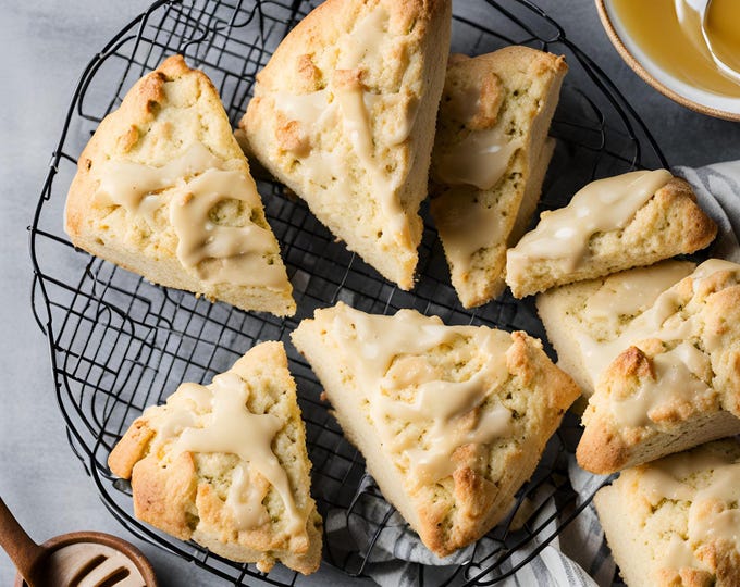 Honey Scone Baking Mix: Gift Box with Custom Message