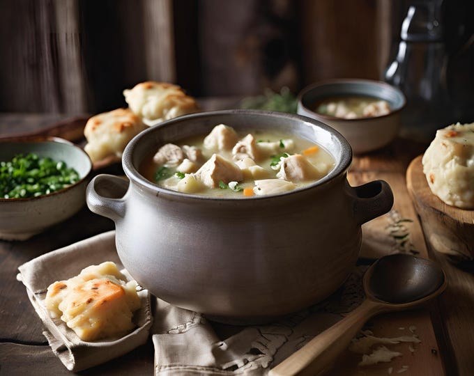 Southern Chicken & Dumplings - Recipe Download