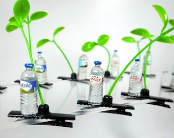 Water Bottle Rave Sprouts (5-Pack) | Festival Hair or Hat Clips | Rave Accessories | EDM