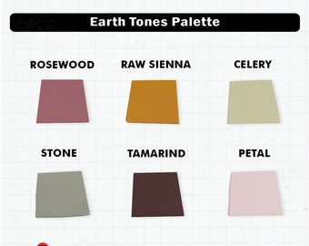 Polymer Clay Color Mixing Recipes for Sculpey Premo - Earth Tones Palette
