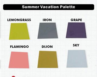 Polymer Clay Color Mixing Recipes for Sculpey Premo - Summer Vacation Palette