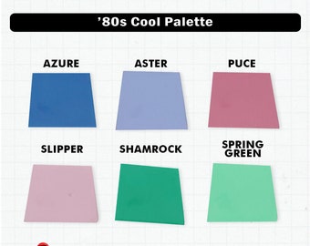 Polymer Clay Color Mixing Recipes for Sculpey Premo - 80s Cool Palette