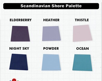 Polymer Clay Color Mixing Recipes for Sculpey Premo - Scandinavian Shore Palette