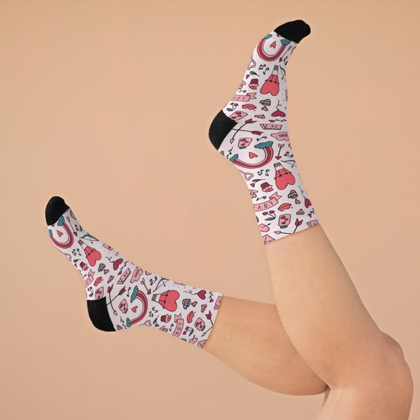 Valentine s Day Recycled Poly Socks Perfect Romantic Gift