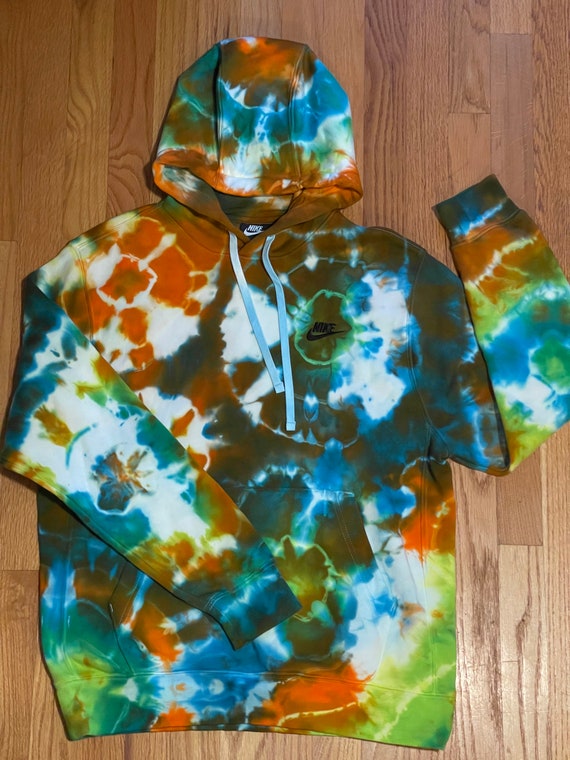 Tiedye Nike Hoodie Etsy