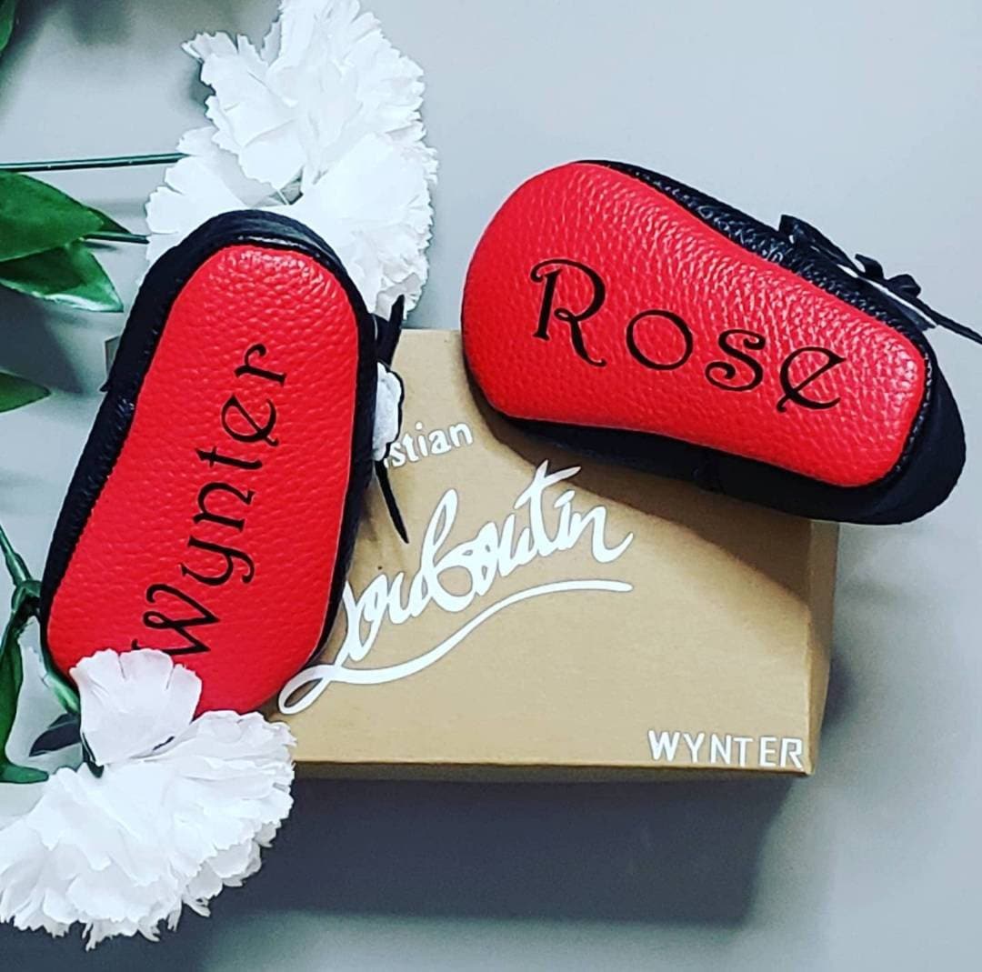 Personalized Baby Red Bottoms and Personalized Shoe Box Etsy
