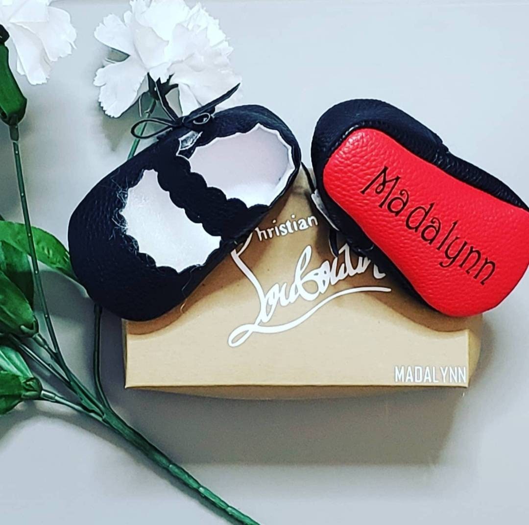 Personalized Baby Red Bottoms and Personalized Shoe Box Etsy