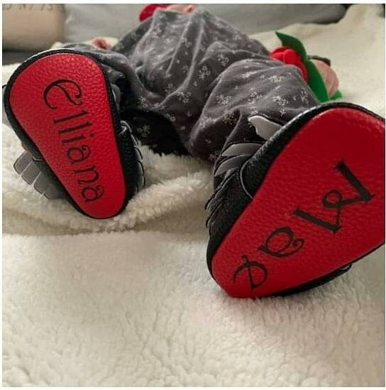 Personalized Baby Red Bottoms and Personalized Shoe Box Etsy