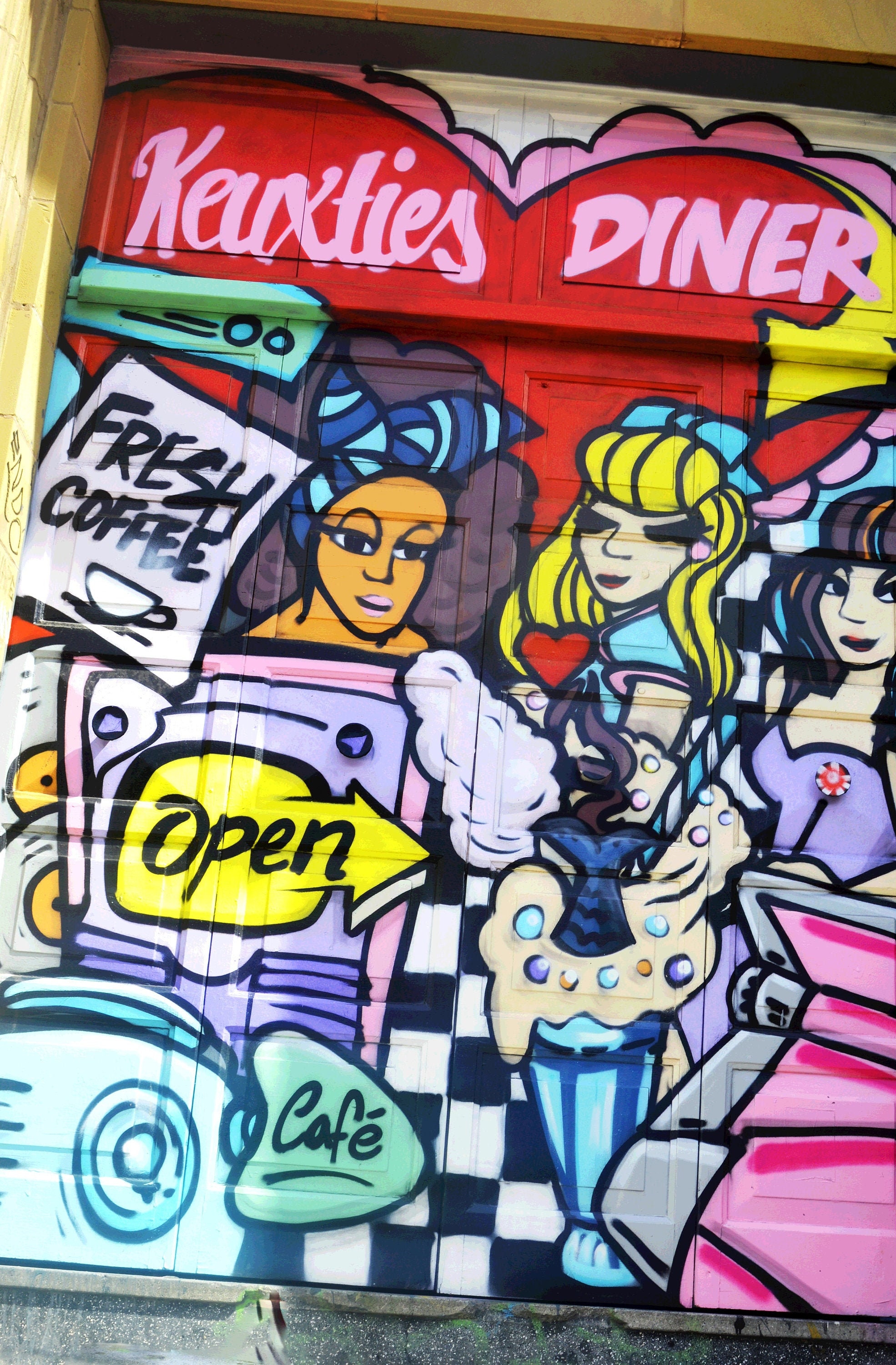 Graffiti Digbeth diner.