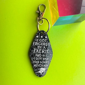 Spicy ACOTAR Inspired Keychain | Feyre Archeron & Rhysand | Night Court| Book Lover&#39;s Fantasy Accessory | Handcrafted Literary Gift